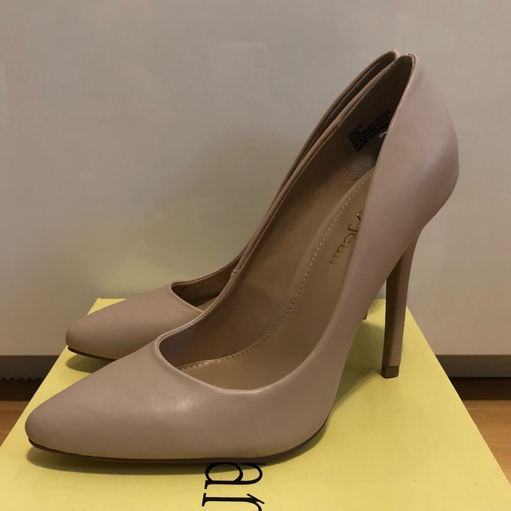 Cathy Jean Nude Leather Stiletto